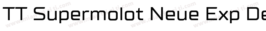 TT Supermolot Neue Exp DemiBold字体转换